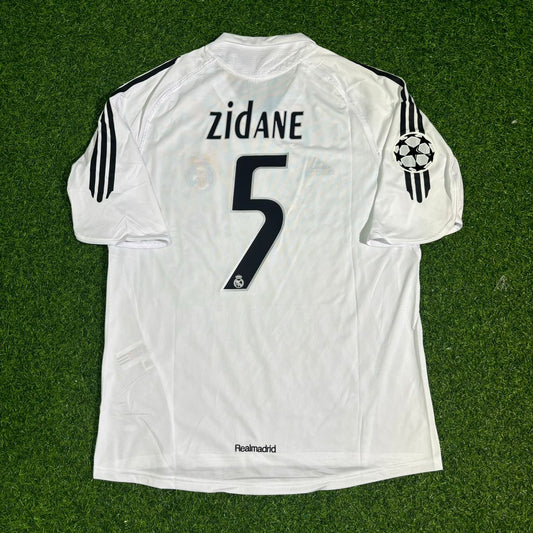 Zinedine Zidane Real Madrid 2005 2006 White Jersey Shirt Trikot Soccer Shirt