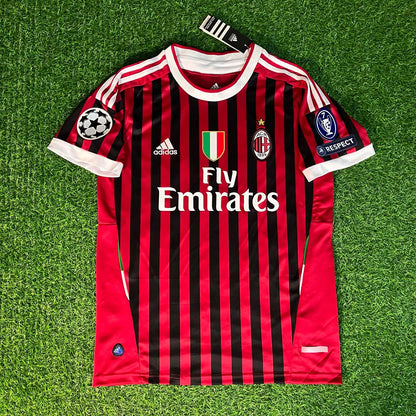 Zlatan Ibrahimović 11 - AC Mailand Heim 2011/12 Retro Trikot Fußballtrikot