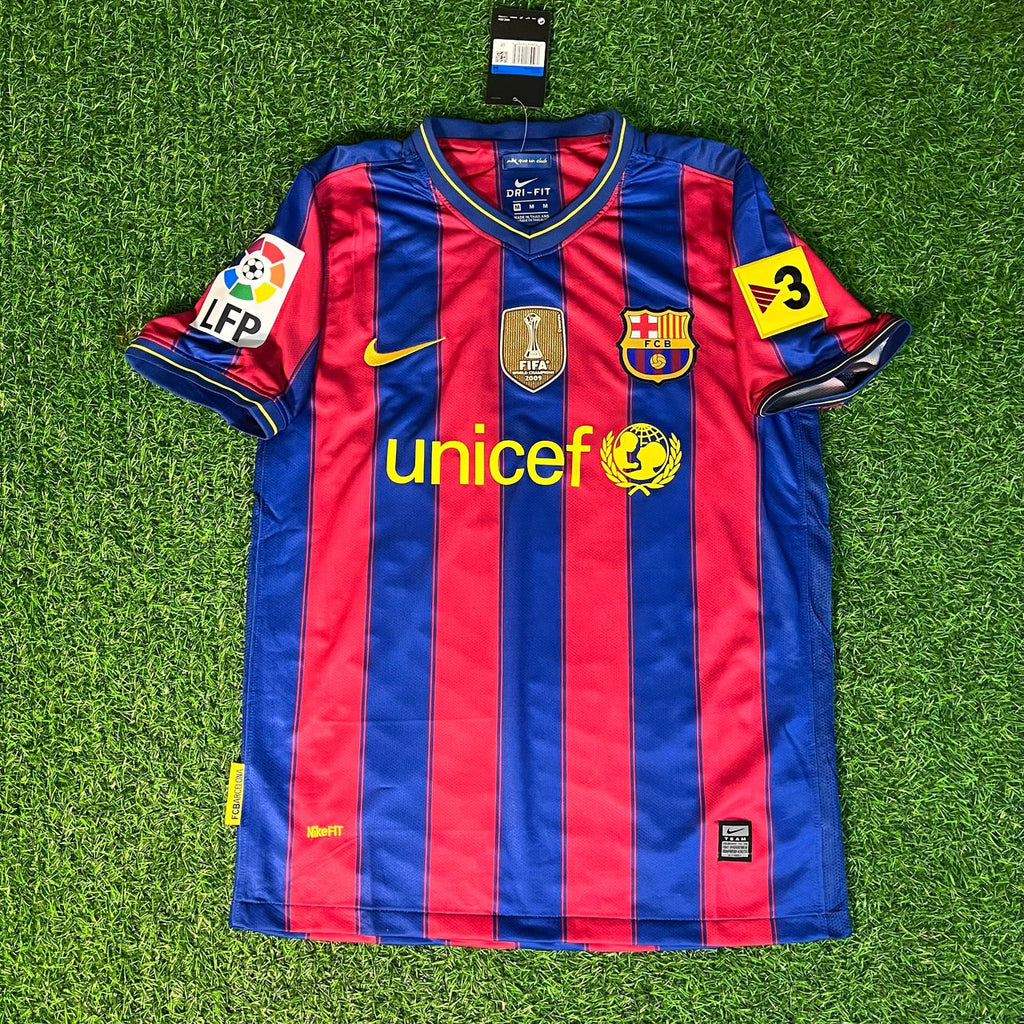 Maillot de foot rétro domicile enfant Zlatan Ibrahimović Barcelone 2009-2010