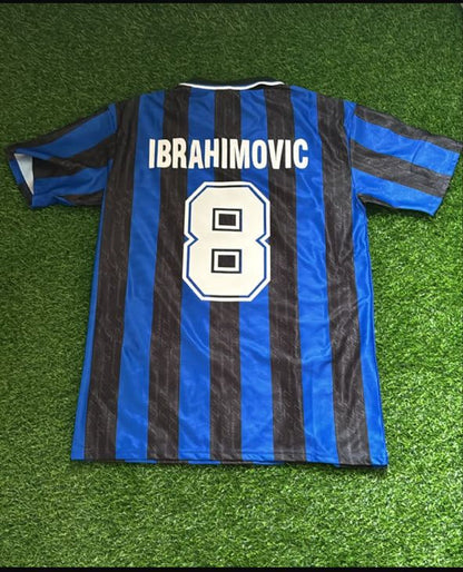 Zlatan Ibrahimović #8 Inter Milan Home Retro Kids Football Jersey
