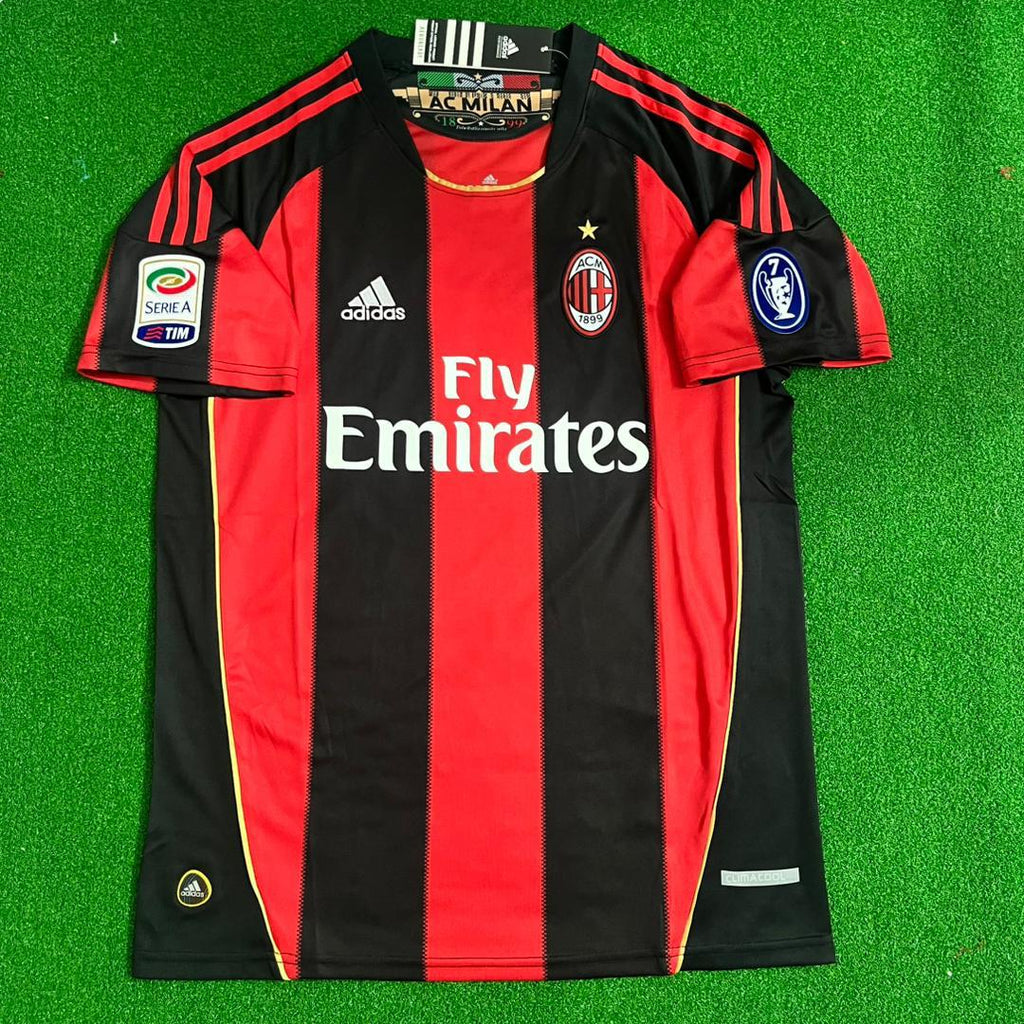 Zlatan Ibrahimovic Milan 2010 2011 Retro Jersey Trikot Maillot Maglia Soccer Shirt