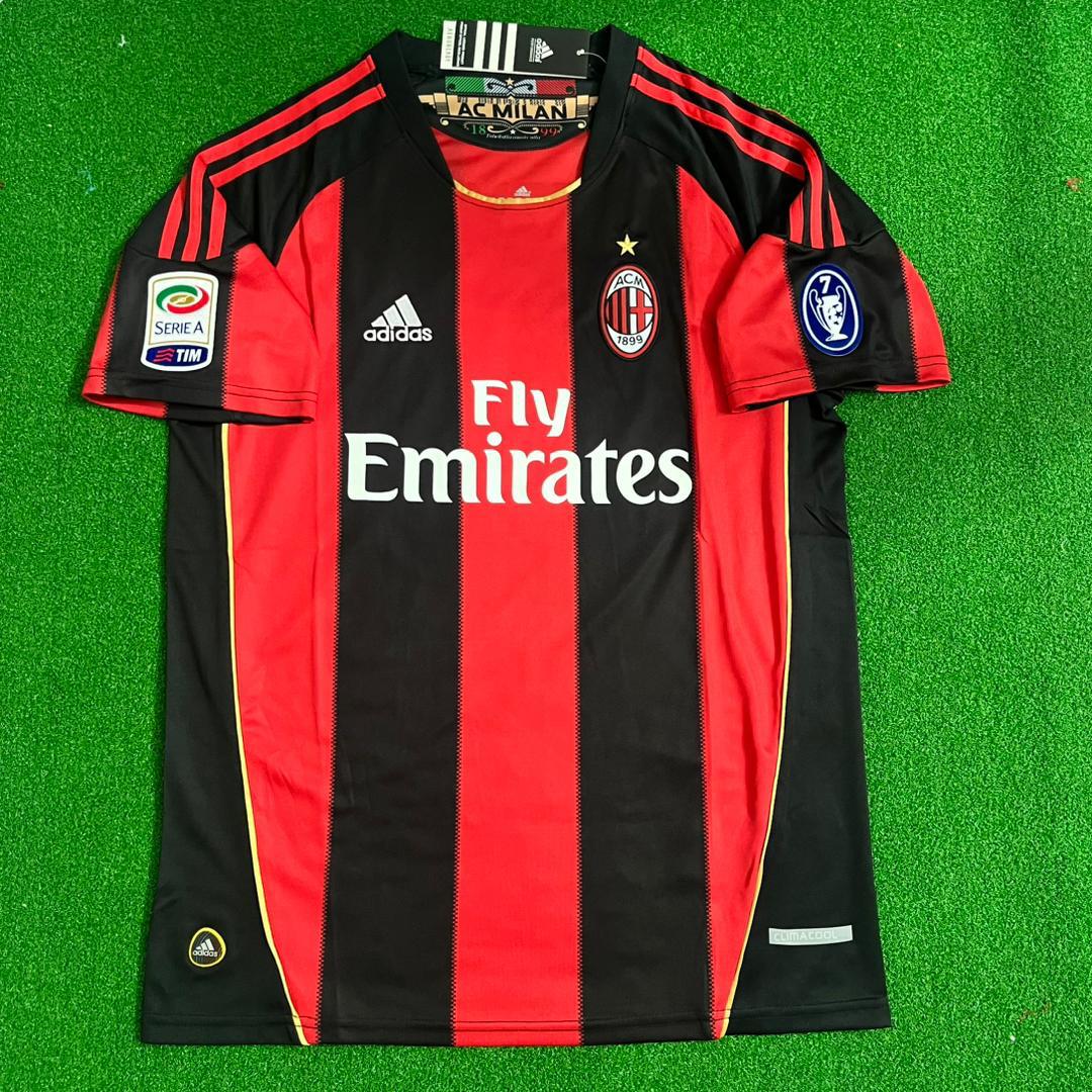 Zlatan Ibrahimovic Milan 2010 2011 Retro Jersey Trikot Maillot Maglia Soccer Shirt