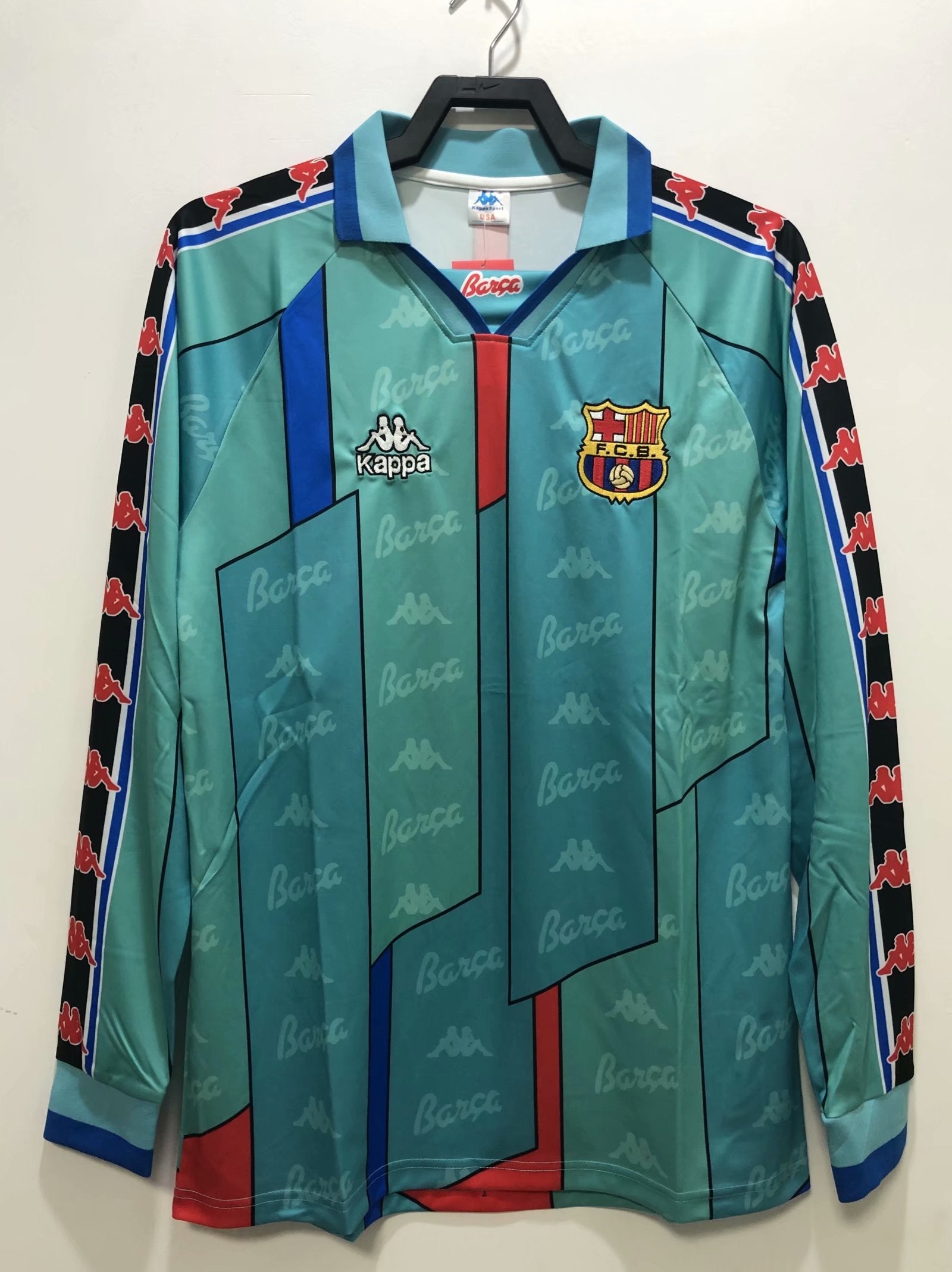 Barcelona 1996 1997 Retro Long Sleeve Jersey Soccer Shirt