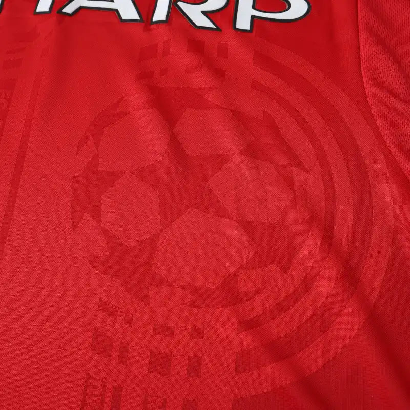 Maillot de football rétro rouge domicile du Manchester United F.C. saison 99/00