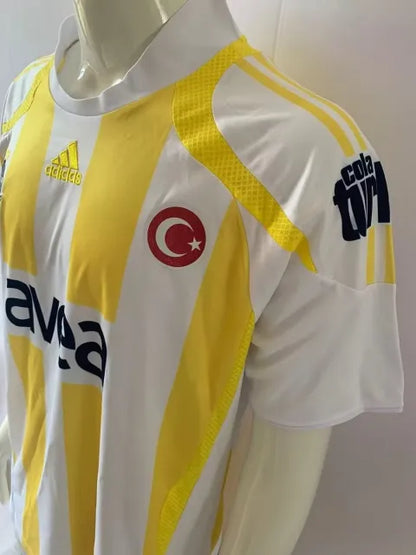 Fenerbahçe 2007-2008 Retro Trikot Weiß – | Trikot | Maillot Fußballtrikot