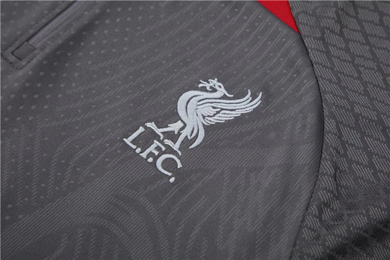 FC Liverpool Trainingsanzug Graues Trainings-Oberteil Pack
