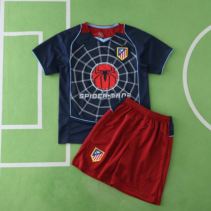 Club Atlético de Madrid 2004/05 Away Retro Kids Kit Jersey KinderTrikot Maillot Enfant Soccer Shirt