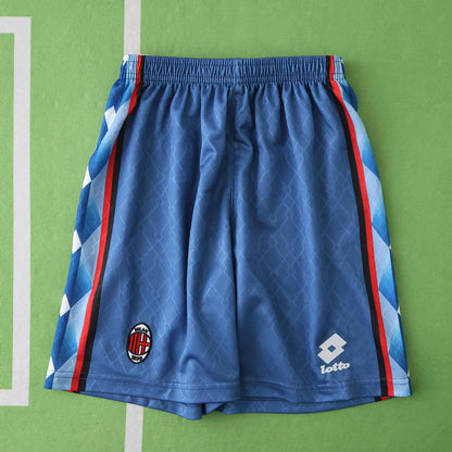 A.C. Milan 1995-1996 Season Retro Away Kids Football Jersey Trikot Maillot