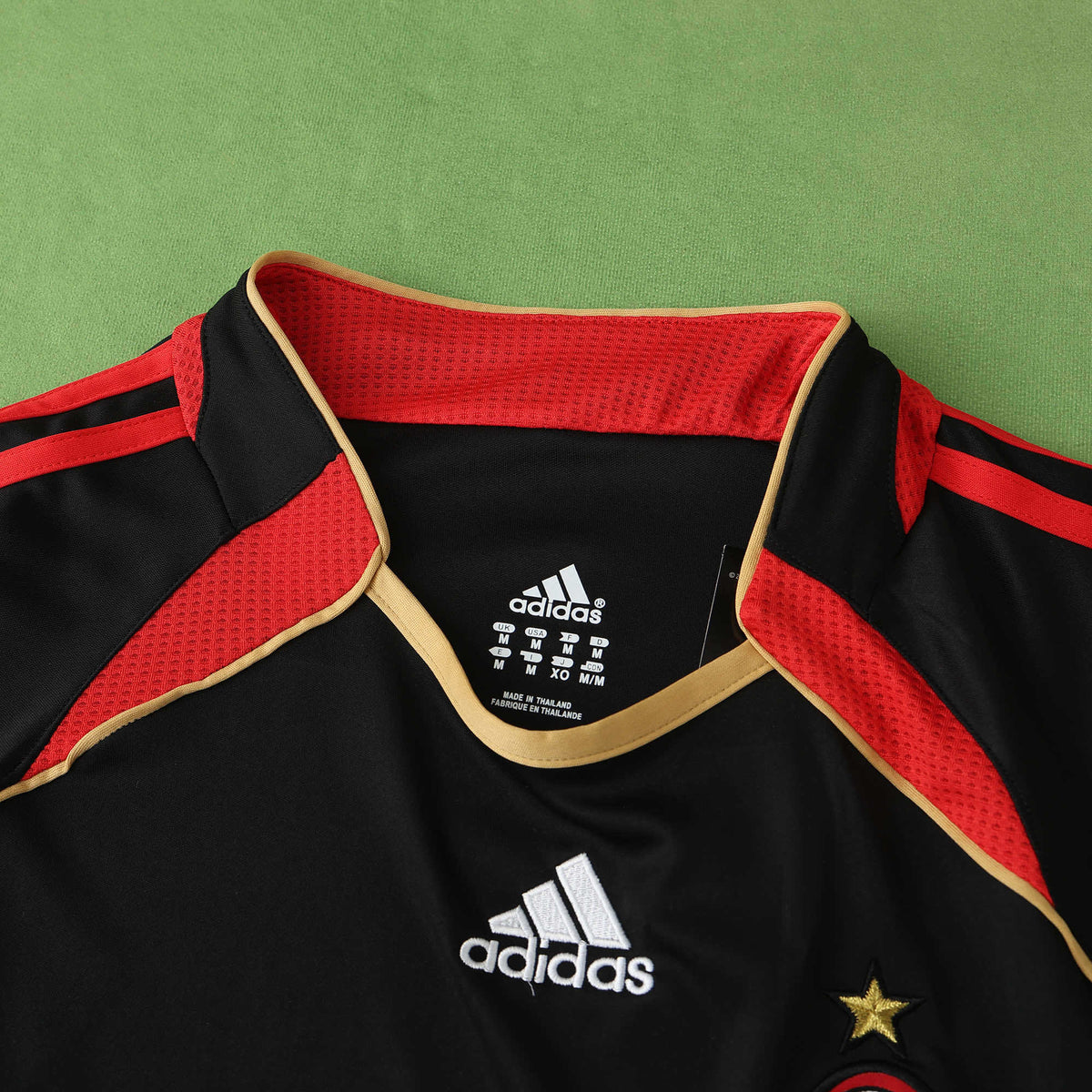 A.C Milan 2006-2007 Season Third Black Retro Football Jersey Trikot Maillot