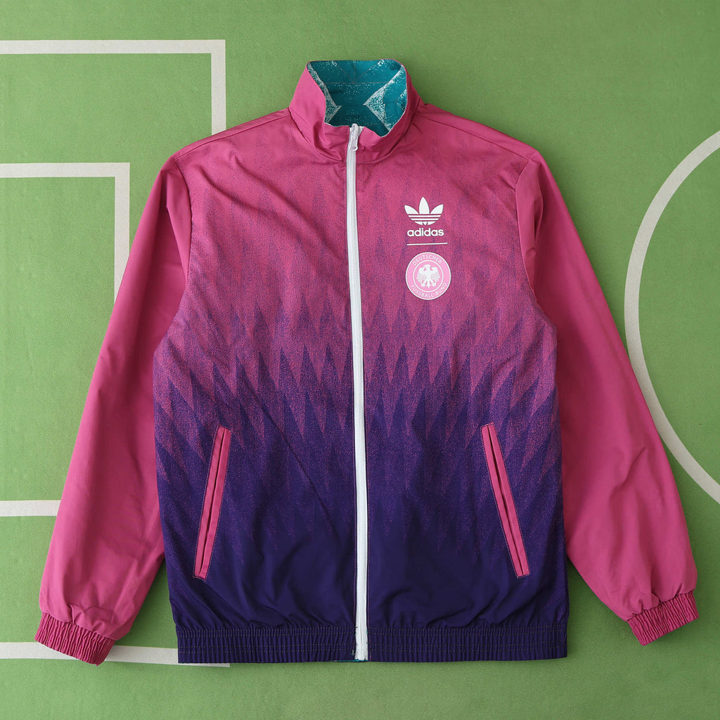 Allemagne Deutschland Coupe-vent Double Face - Veste Réversible Verte