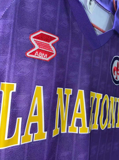 ACF Fiorentina 1989-1990 Season Retro Home Football Jersey Trikot Maillot