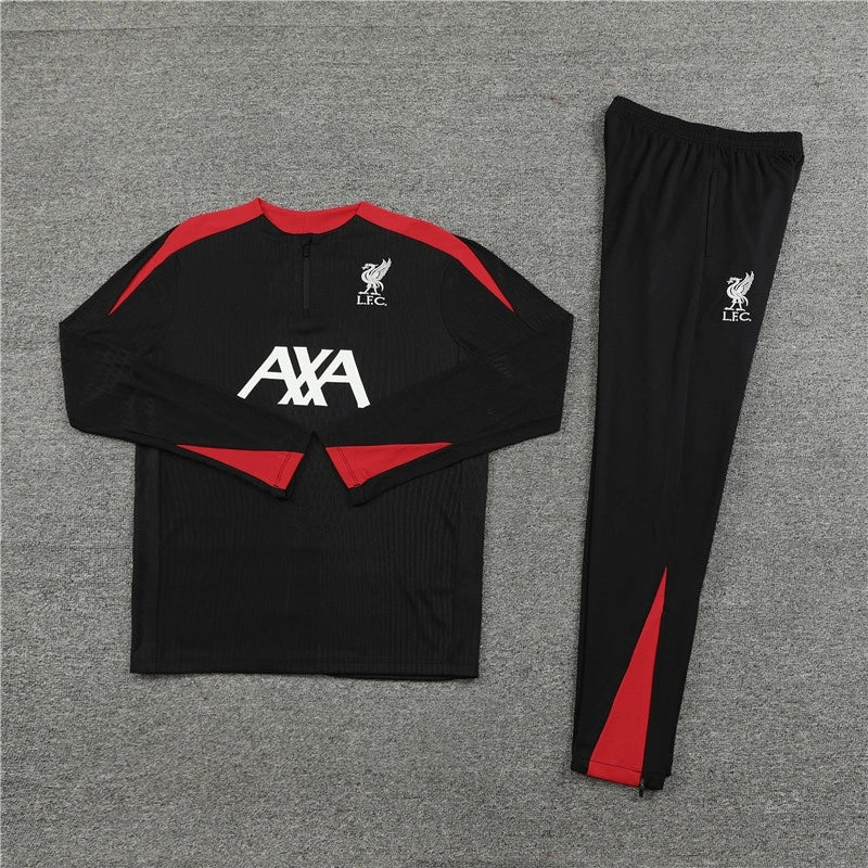 Liverpool Trainingsanzug Schwarzes Trainingsoberteil-Paket