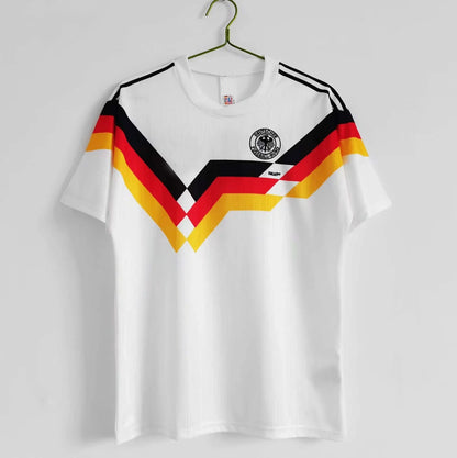 Saison 1990 Deutschland weißes Trikot Deutschland 90 Retro-Fußballtrikot