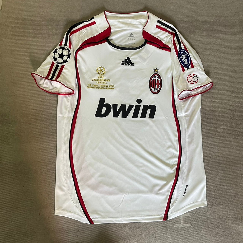 Paolo Maldini Milan 2007 Final Athene Champions League Final White Retro Jersey Trikot Maillot Maglia