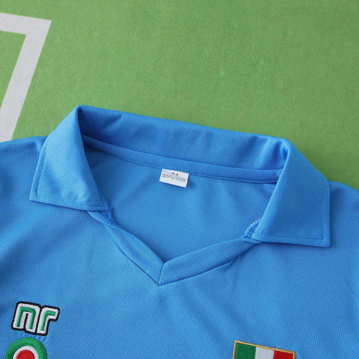 S.S.C. Napoli 1987-1988 Season Retro Kids Home Football Jersey Trikot Maillot