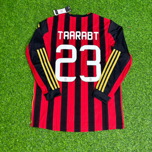 Adel Taarabt AC Milan 2013/14 Equipación de fútbol retro local de manga larga
