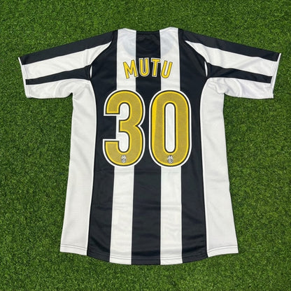 Maillot de football rétro domicile noir et blanc Adrian Mutu #30 Juventus 2004-2005