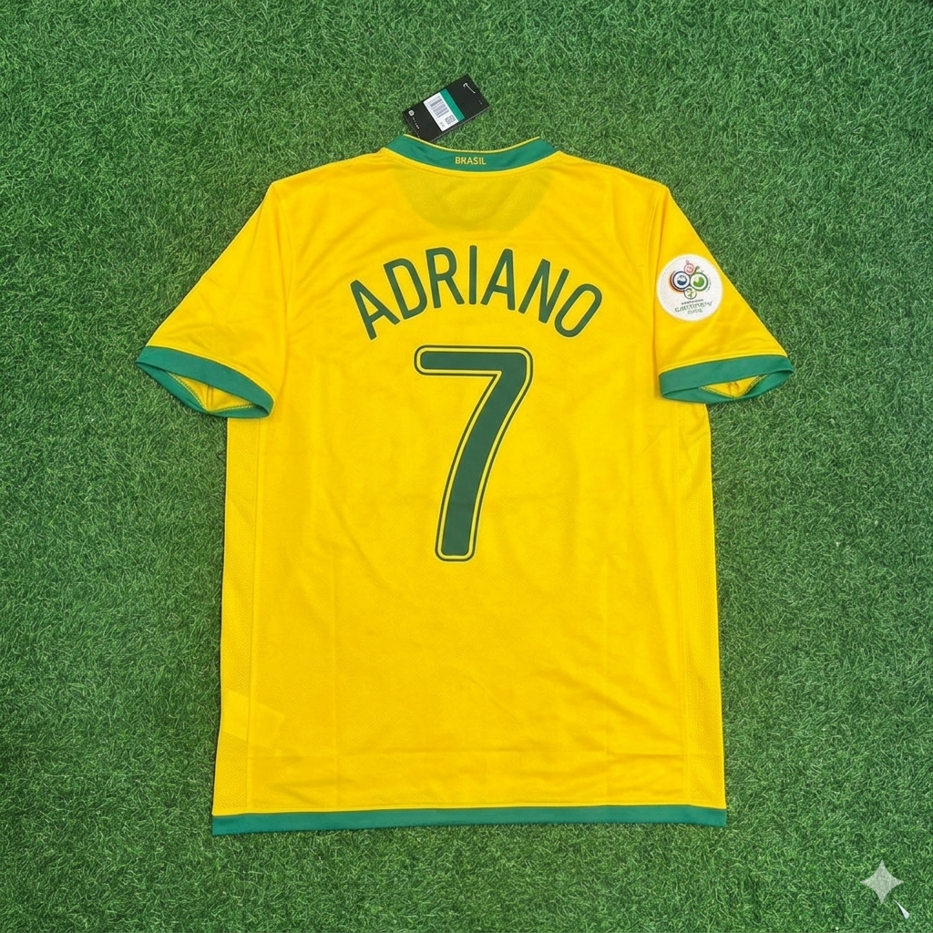 Adriano #7 Brasilien WM 2006 Trikot