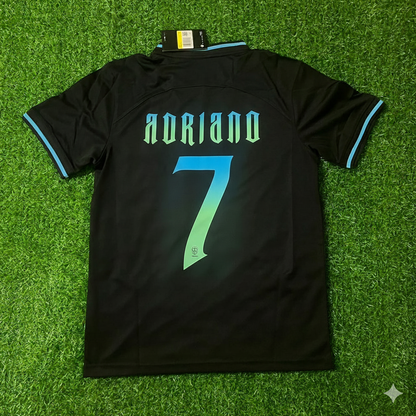 Adriano Brasilien Retro-Fußballtrikot Maglia-Soccer-Shirt
