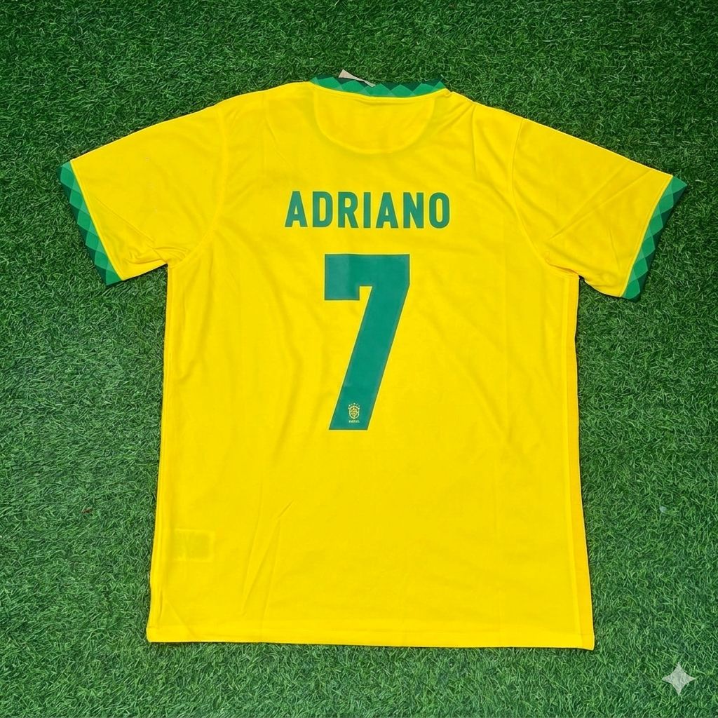 Adriano Brasilien Fußball Retro-Trikot