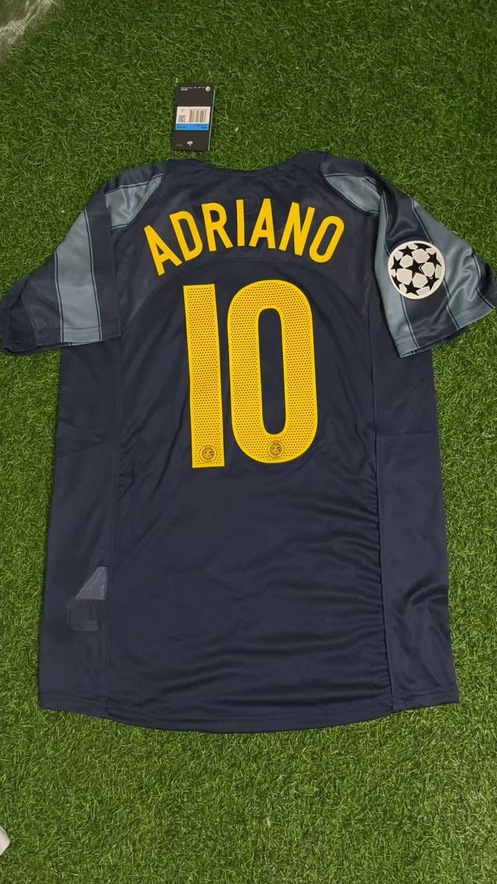 Adriano Inter Mailand 2004-05 Retro Fußballtrikot Set