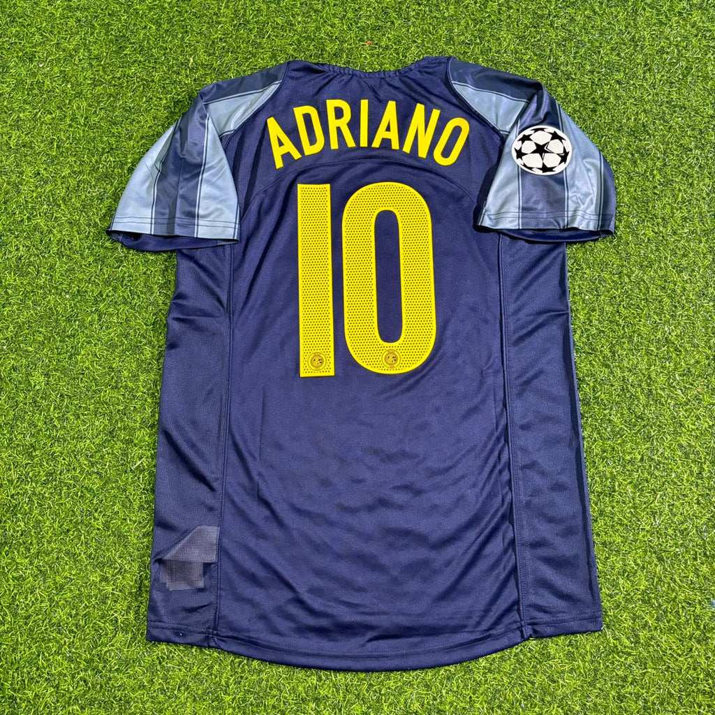 Adriano Inter Mailand 2004-05 Retro Fußballtrikot Set