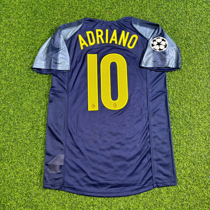 Adriano Inter Mailand 2004-05 Retro Fußballtrikot Set