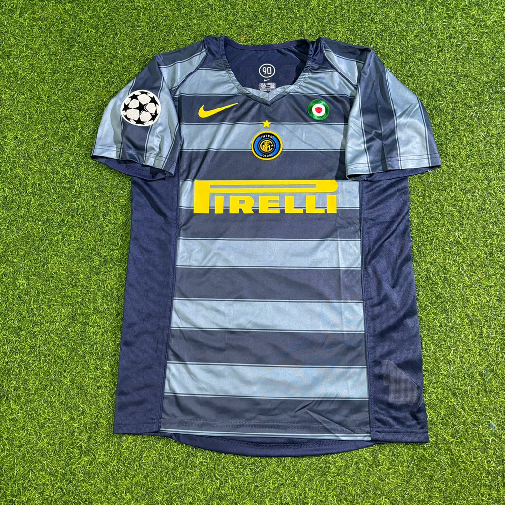 Adriano Inter Mailand 2004-05 Retro Fußballtrikot Set