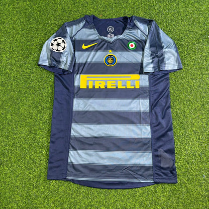 Adriano Inter Mailand 2004-05 Retro Fußballtrikot Set