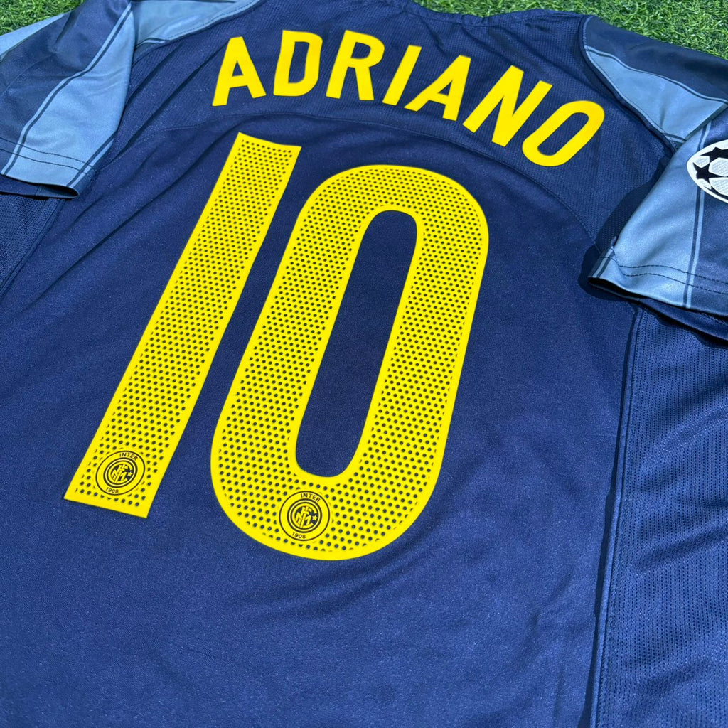 Adriano Inter Mailand 2004-05 Retro Fußballtrikot Set