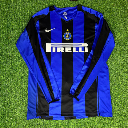 Adriano – Inter Milan 2005/06 Retro Kit Jersey – | Trikot | Maillot Soccer Shirt