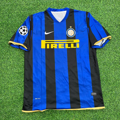 Camiseta de fútbol retro del Inter de Milán 2008-09 de Adriano #10