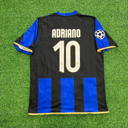 Adriano #10 Inter Milan 2008-09 Retro Football Jersey Kit
