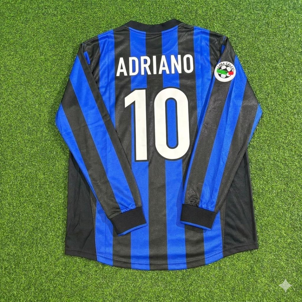 Adriano - Inter Retro-Trikot Fußballtrikot