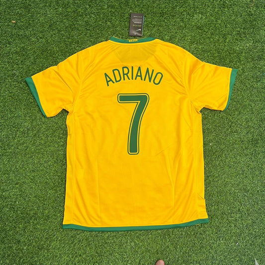 Adriano Leite Ribeiro Brazil 2006 World Cup Football Jersey Kit