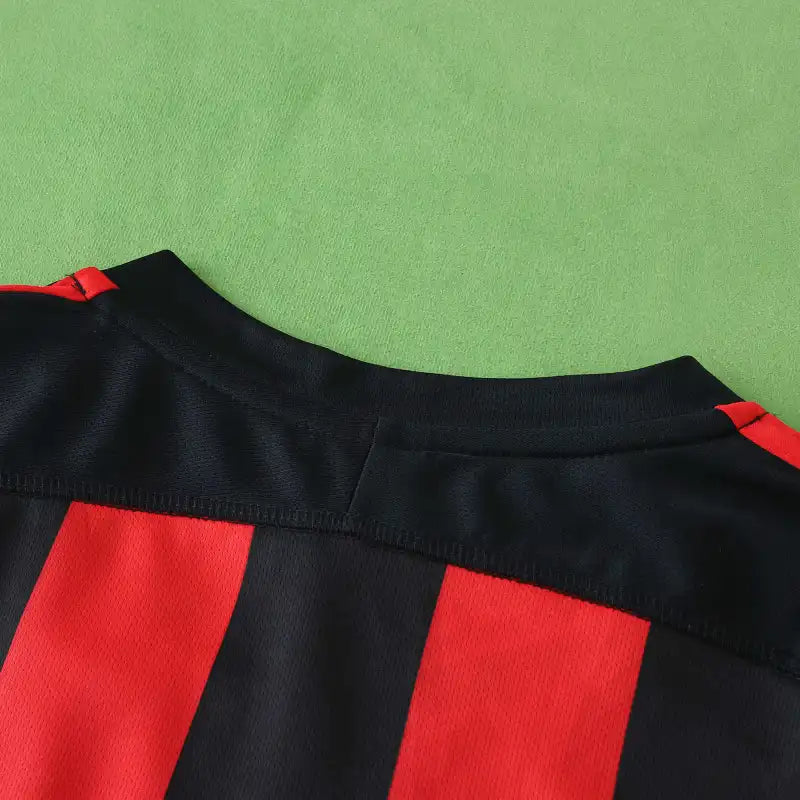 AC Mailand 03/04 Saison Heim Schwarz-Rot Retro Trikot Fußballtrikot