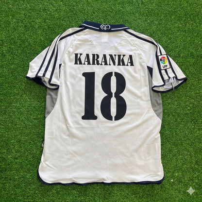 Aitor Karanka 18- Real Madrid 2000 Retro Football Jersey