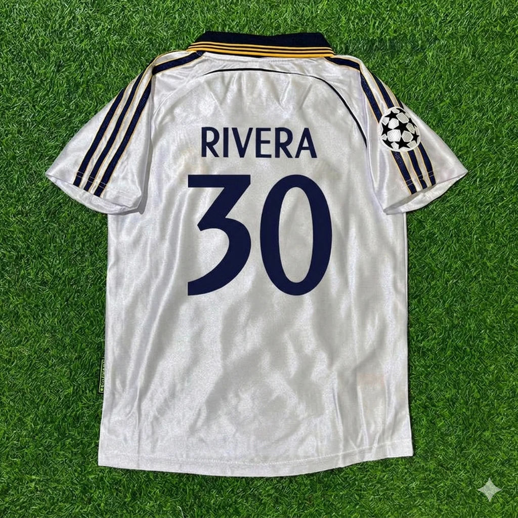Alberto Rivera 30- Real Madrid 1998/2000 Retro Football Jersey