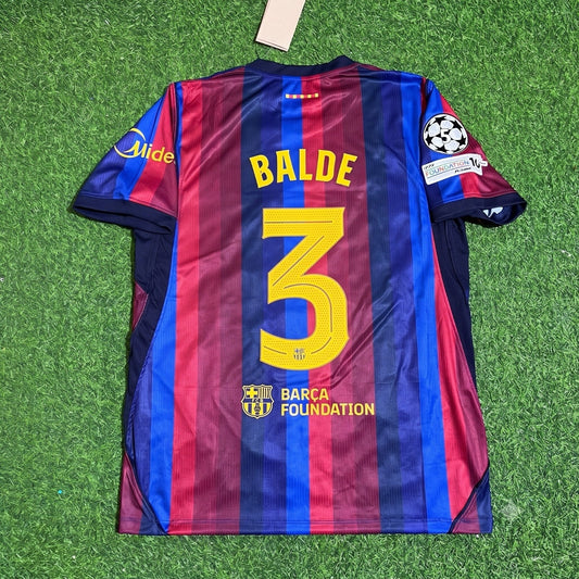 Barcelona 2027 Champions League Patch Home Jersey – Alejandro Balde 3