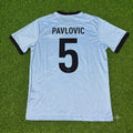 Aleksandar Pavlović Deutschland 125 Jahre Jubiläum Sondertrikot Klar Blau Retro Fußball Trikot
