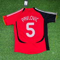 Aleksandar Pavlovic Deutschland Rot Schwarz Retro Fußballtrikot