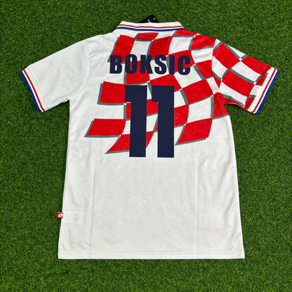 Alen Boksic Croatia 1998 Retro Football Jersey