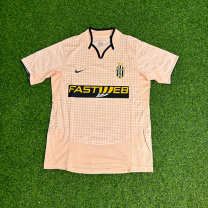 Gianluca Zambrotta 19 Juventus 2003/2004 Away Retro Football Jersey