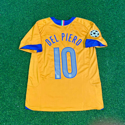 Alessandro Del Piero Juventus 2005-2006 Yellow Third Retro Football Jersey