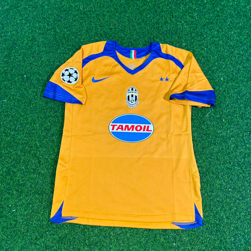 Alessandro Del Piero Juventus 2005-2006 Yellow Third Retro Football Jersey