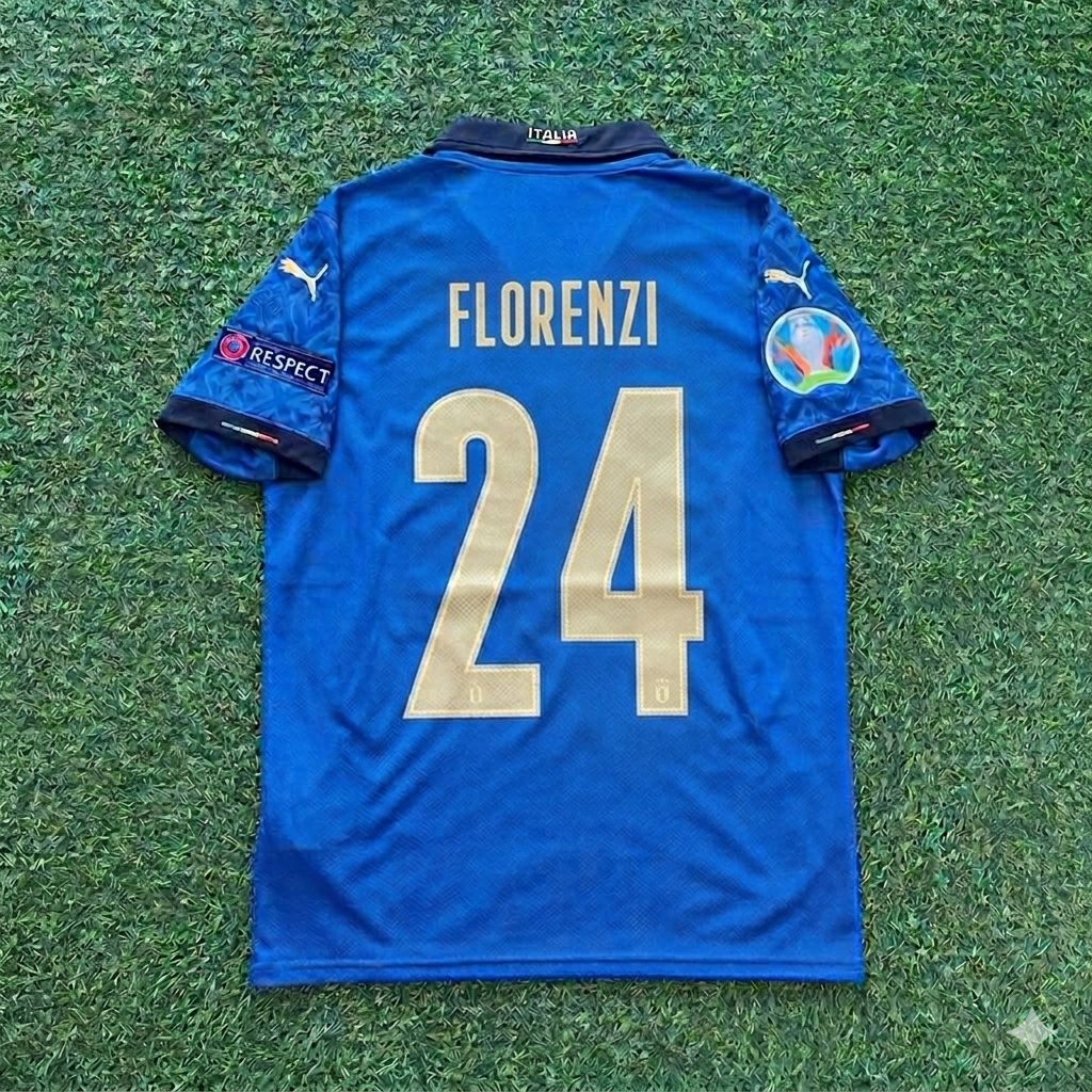 Alessandro Florenzi #24 Italien EURO 2020 Finale Retro-Fußballtrikot – | Trikot | Fußballshirt
