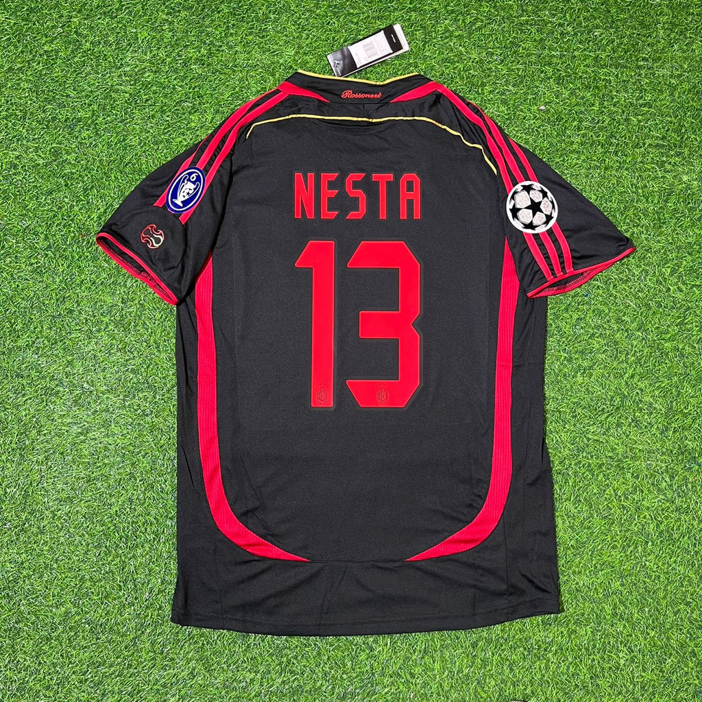 Alessandro Nesta 13  – AC Milan 2006–2007 Retro Kit Jersey – | Trikot | Maillot | Maglia Soccer Shirt