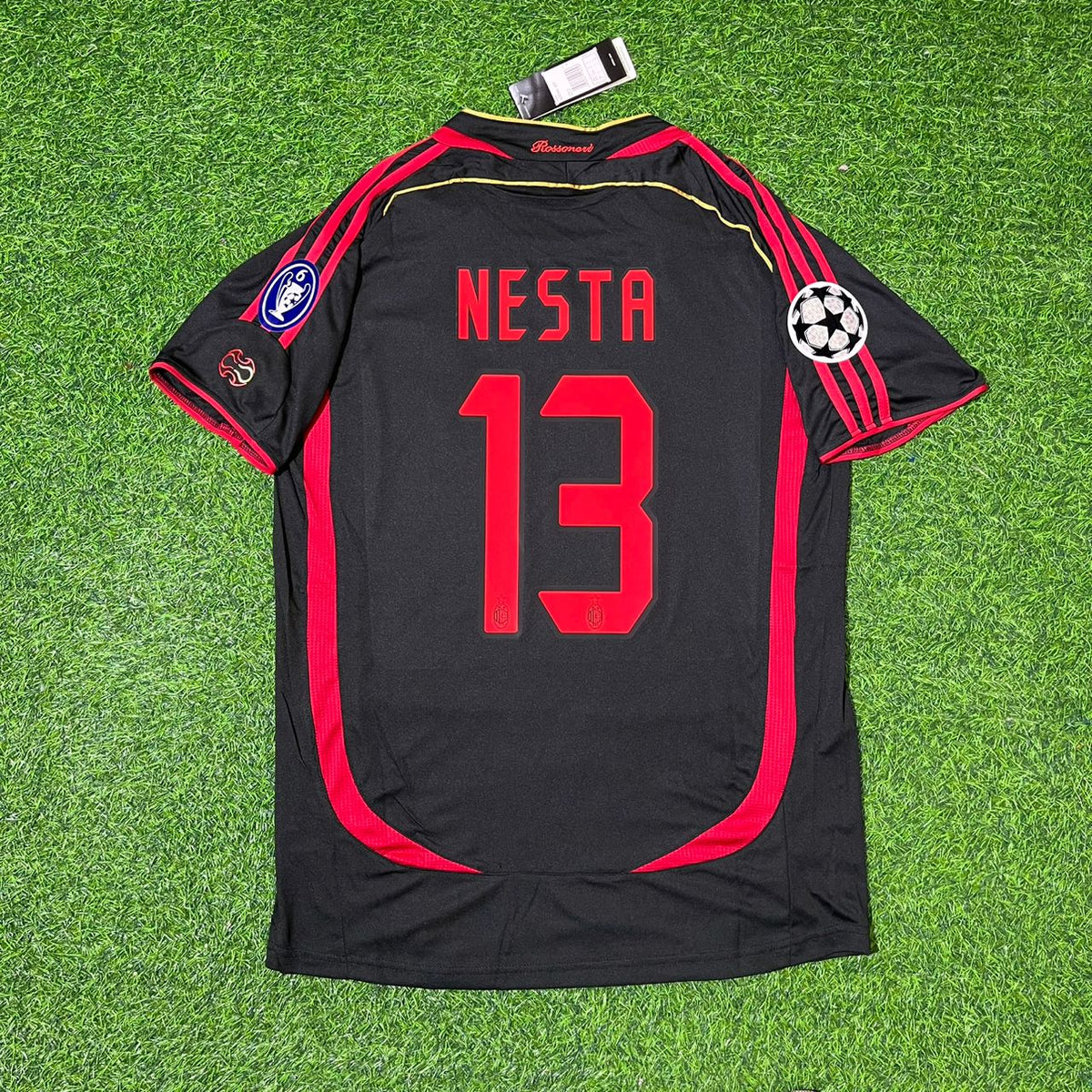 Alessandro Nesta 13  – AC Milan 2006–2007 Retro Kit Jersey – | Trikot | Maillot | Maglia Soccer Shirt