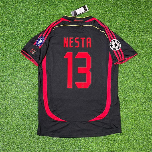 Alessandro Nesta 13 – AC Mailand 2006–2007 Retro Trikot – | Trikot | Maillot | Maglia Soccer Shirt
