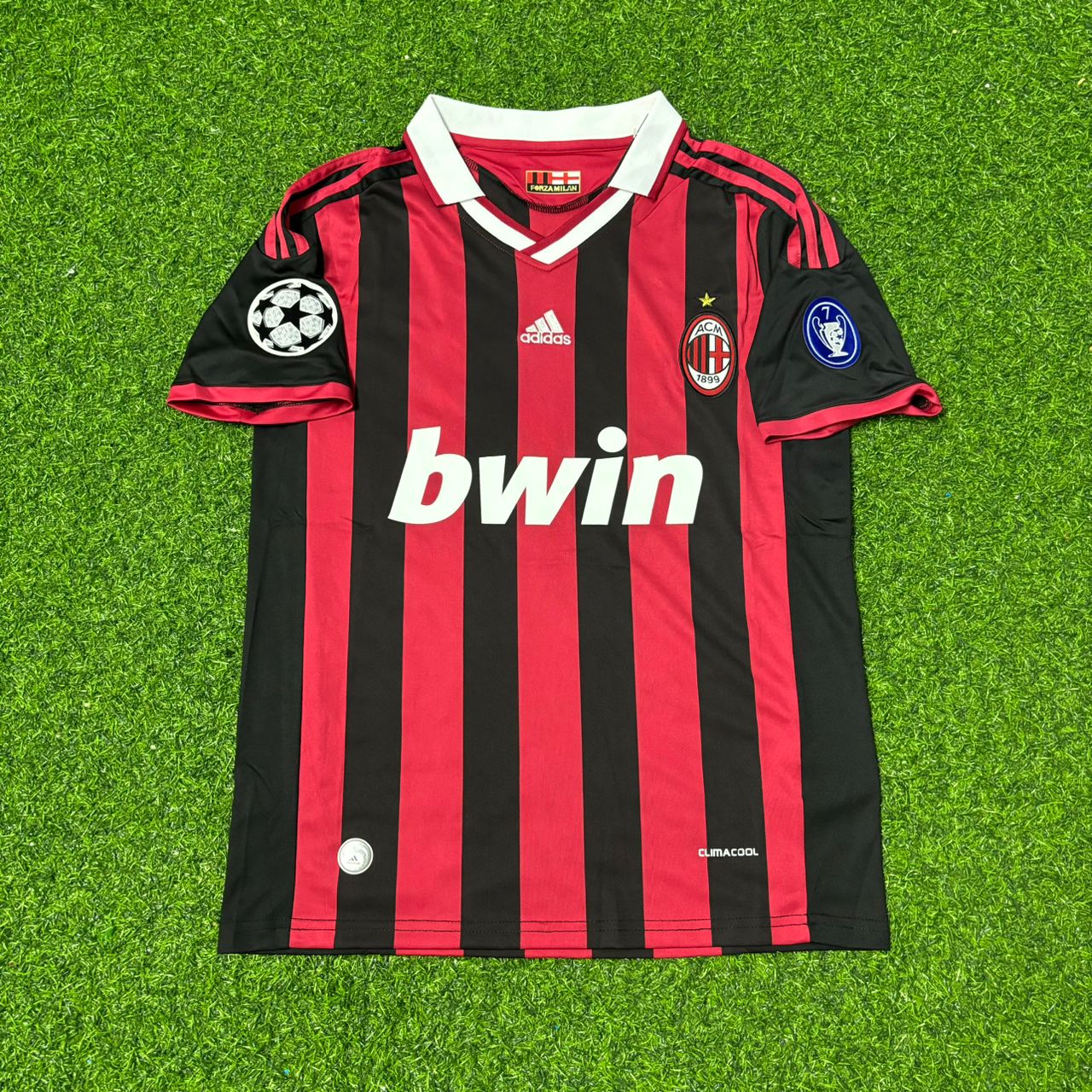 Alessandro Nesta #13 - AC Milan 2009 2010 Red Black Kit Jersey Trikot Maillot Soccer Shirt